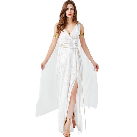 New Corduroy Women's High Sexy White Dress