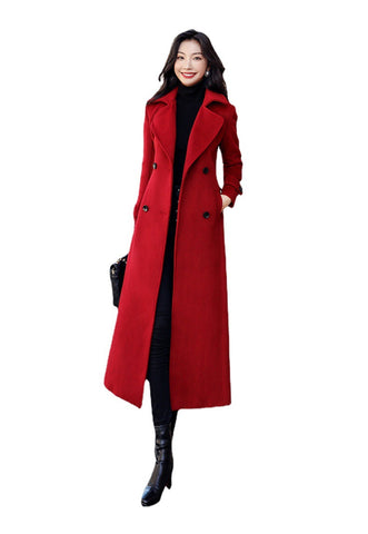 Popular Single Woolen Thick Wool Women's Dragon Phoenix Nylon Coat